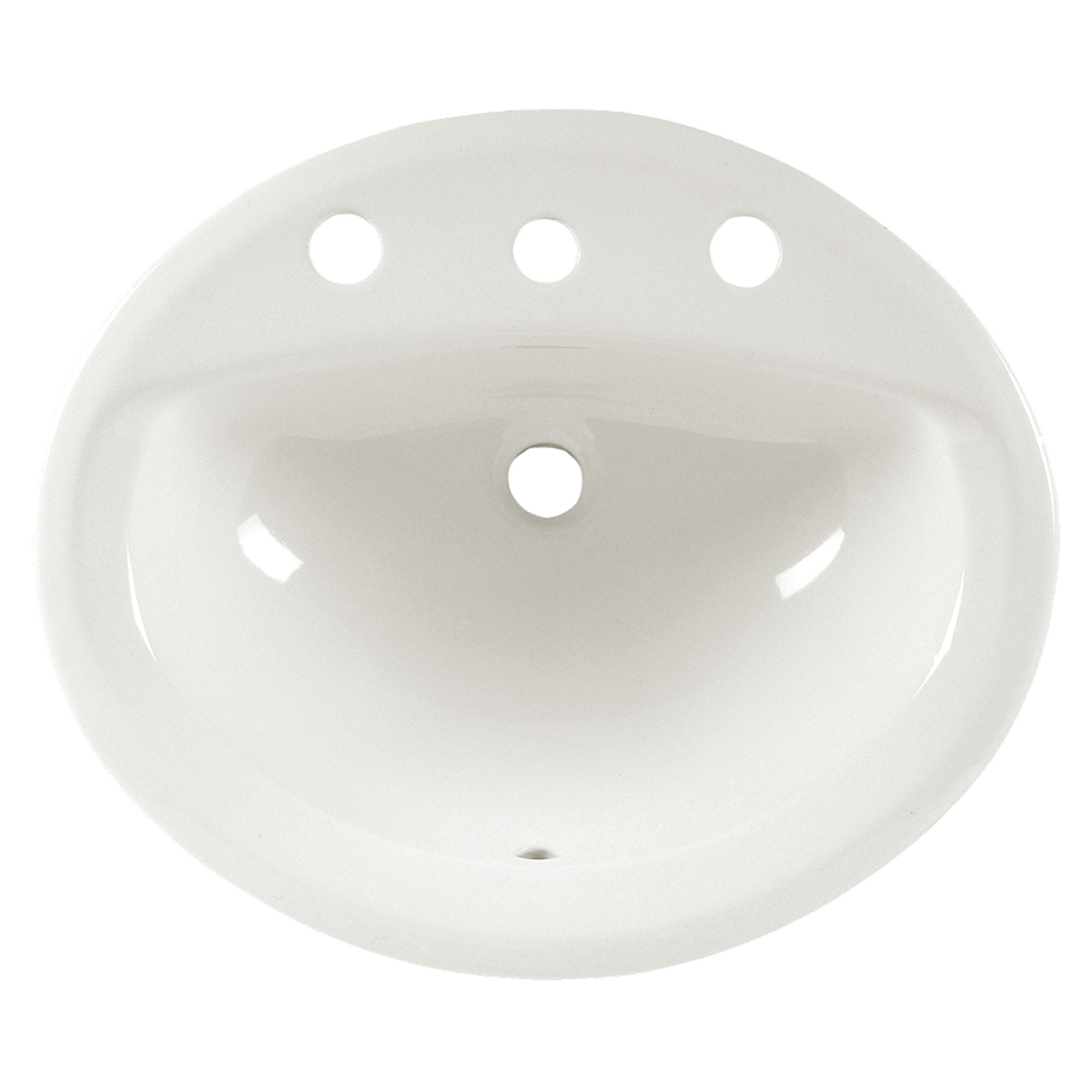 Aqualyn Drop In Sink With 8 Inch Widespread WHITE